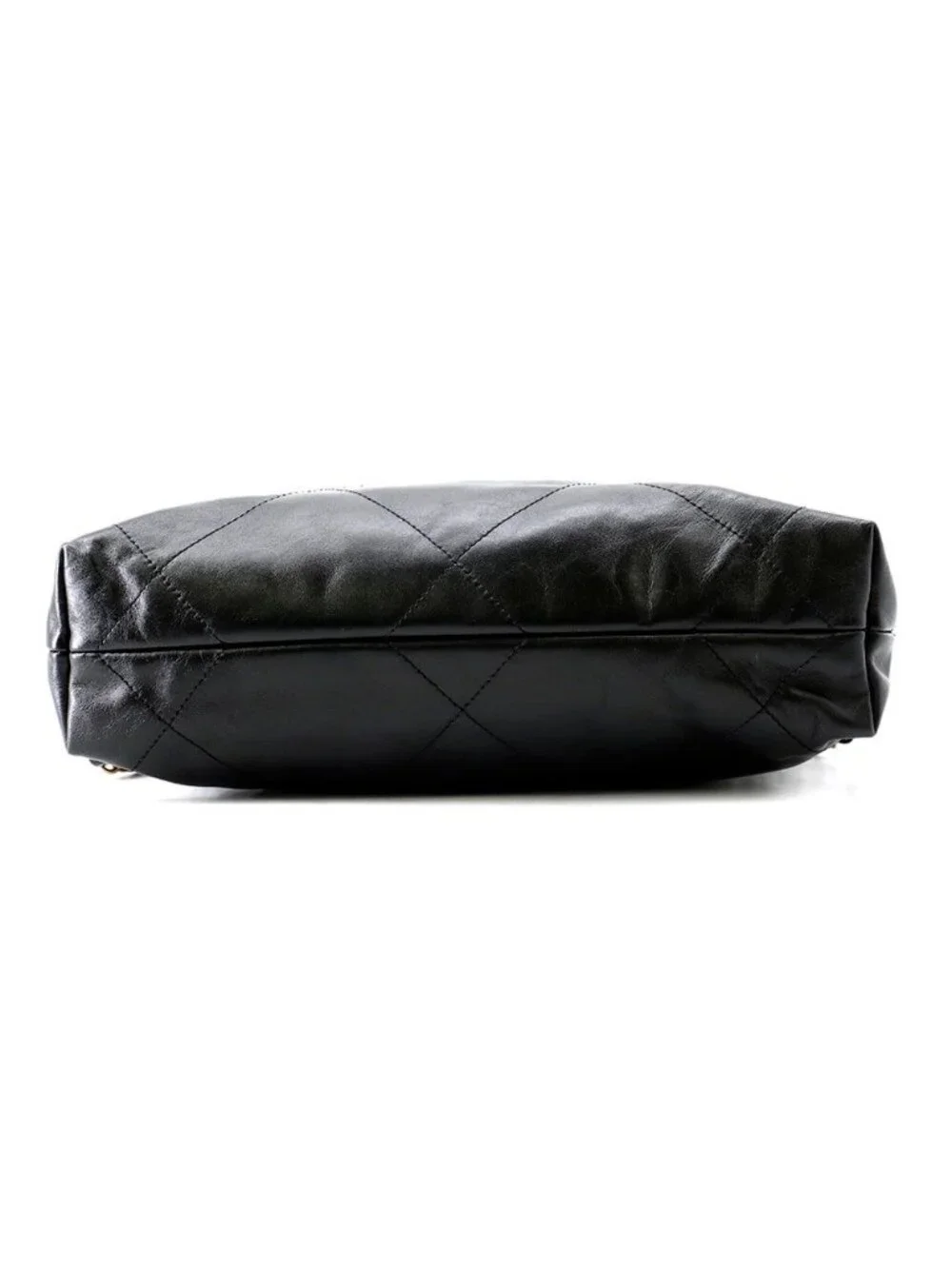 Chanel Backpack 22 Small Shiny Calfskin Black